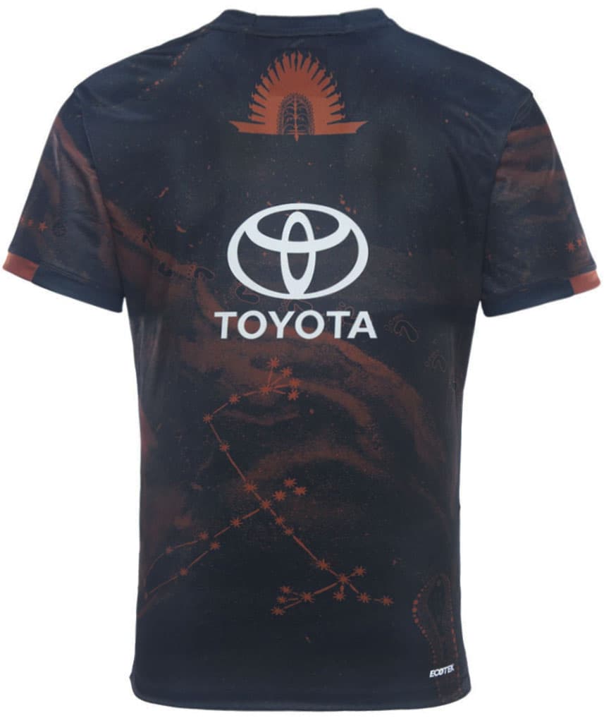 North Queensland Cowboys 2025 NRL Mens Indigenous Training Shirt