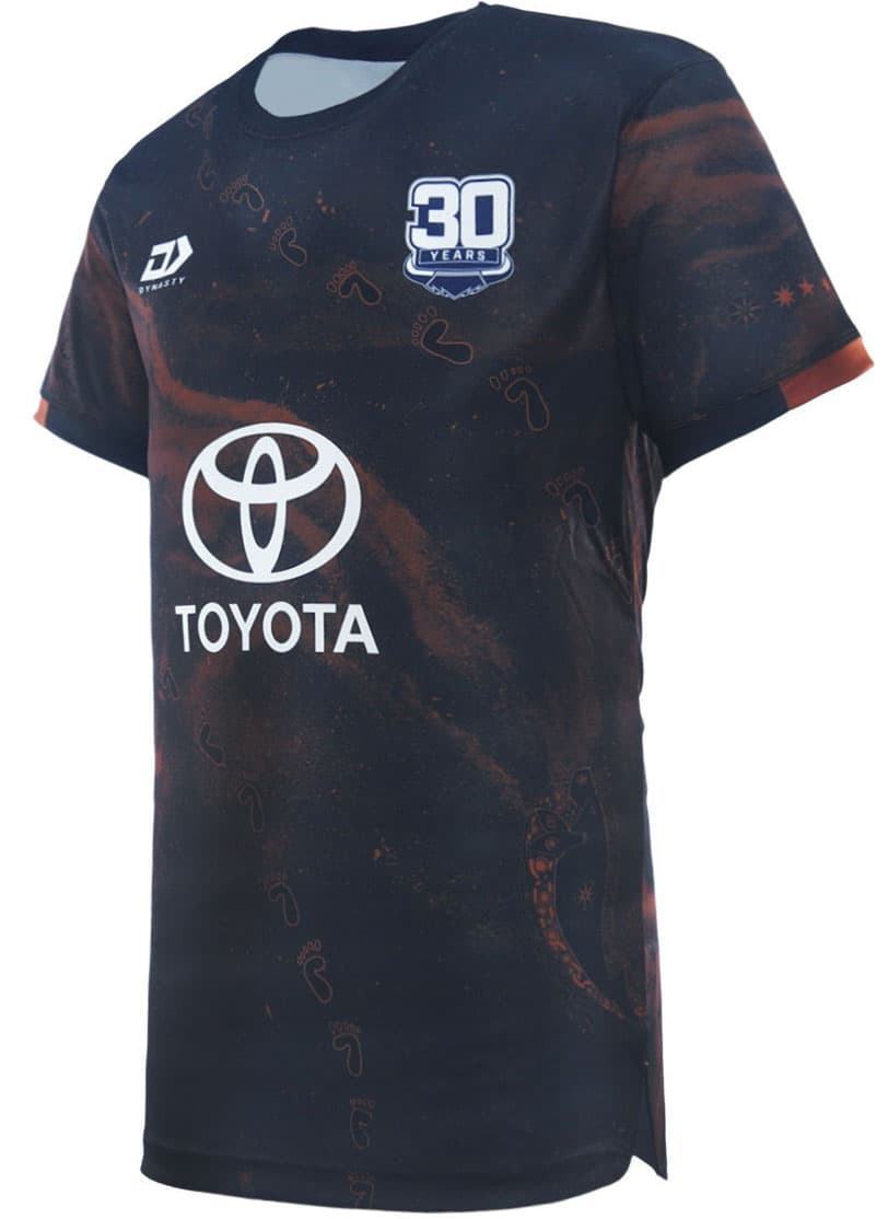 North Queensland Cowboys 2025 NRL Mens Indigenous Training Shirt