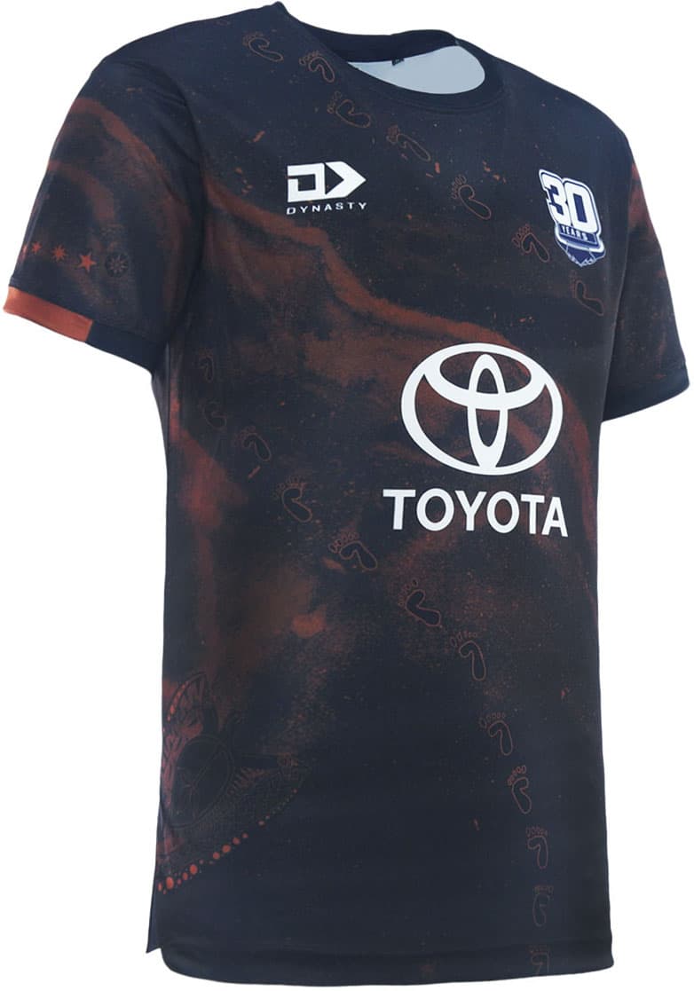 North Queensland Cowboys 2025 NRL Mens Indigenous Training Shirt