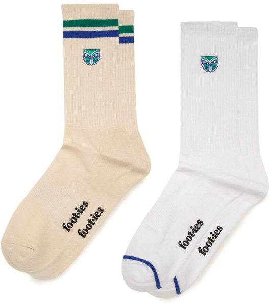 New Zealand Warriors 2026 NRL Mens Sneaker Sock 2 Pack Giftbox (Size M-L)