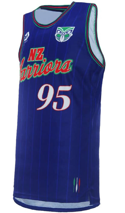 New Zealand Warriors 2024 NRL Kids Basketball Singlet
