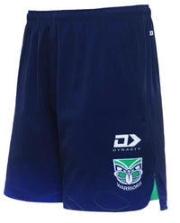 New Zealand Warriors 2024 NRL Mens Navy Gym Shorts (Zip Pockets)