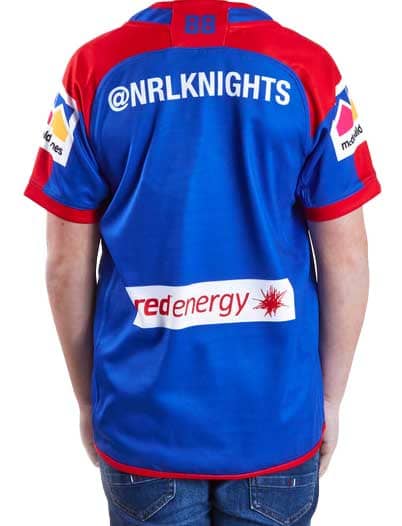 Newcastle Knights NRL Kids Home Jersey Size 12 SALE