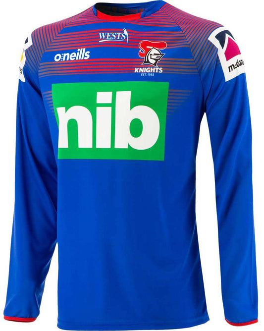 Newcastle Knights Mens Long Sleeve Training Shirt