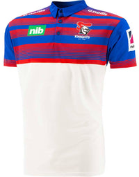 Newcastle Knights NRL White Media Polo Shirt