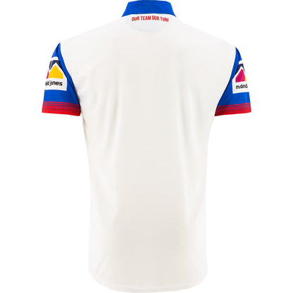 Newcastle Knights NRL White Media Polo Shirt