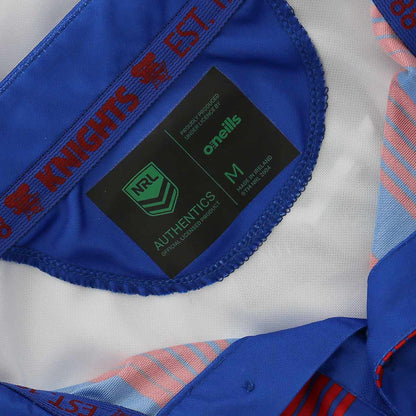 Newcastle Knights NRL White Media Polo Shirt