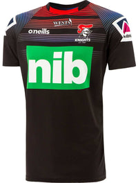 Newcastle Knights NRL Mens Black Coaches Training Shirt