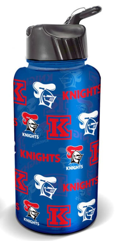 Newcastle Knights NRL 1 Litre Flip Drink Bottle