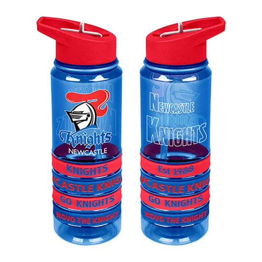 Newcastle Knights NRL 650ml Tritan Bottle with armbands