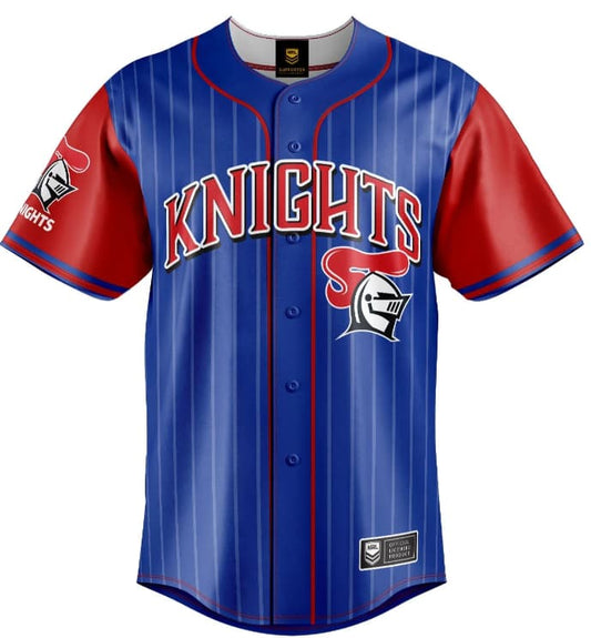 Newcastle Knights NRL Mens Slugger Baseball Shirt