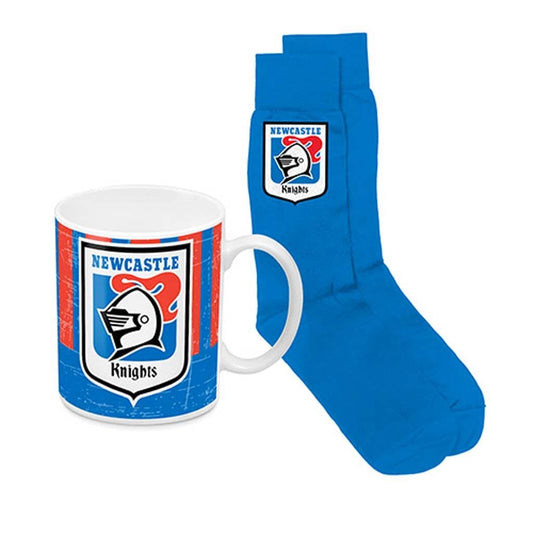Newcastle Knights NRL Heritage Mug and Sock Pack