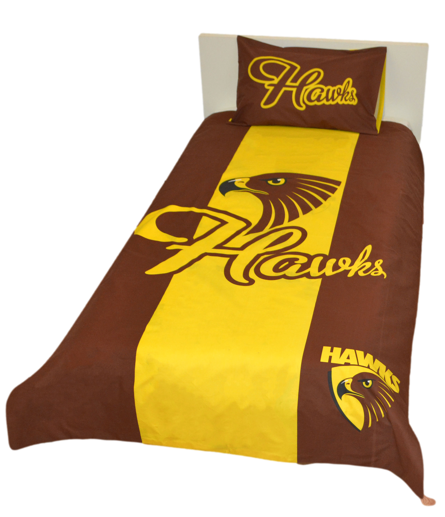 Hawthorn Hawks AFL Single Quilt Cover Set