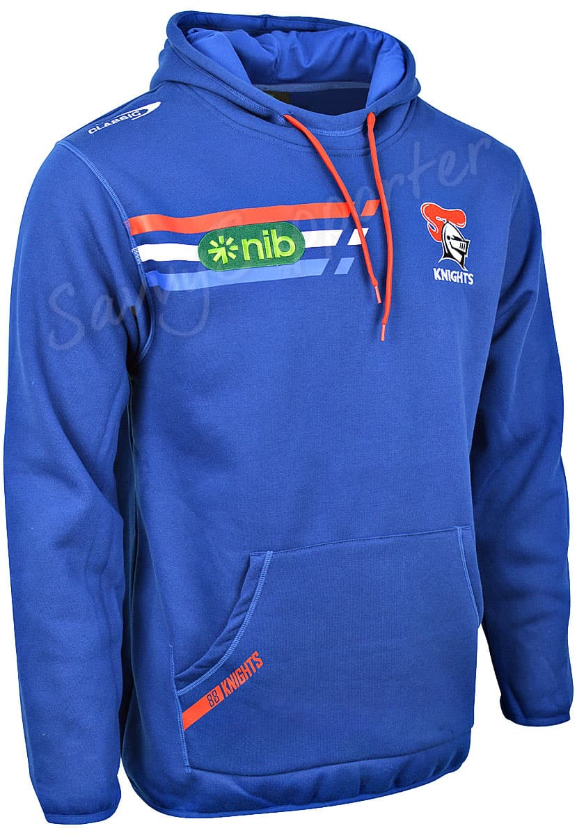 Newcastle Knights 2024 NRL Mens Navy Pullover Hoodie