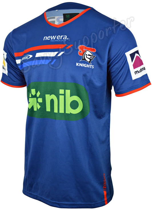 Newcastle Knights 2024 NRL Mens Navy Training Shirt