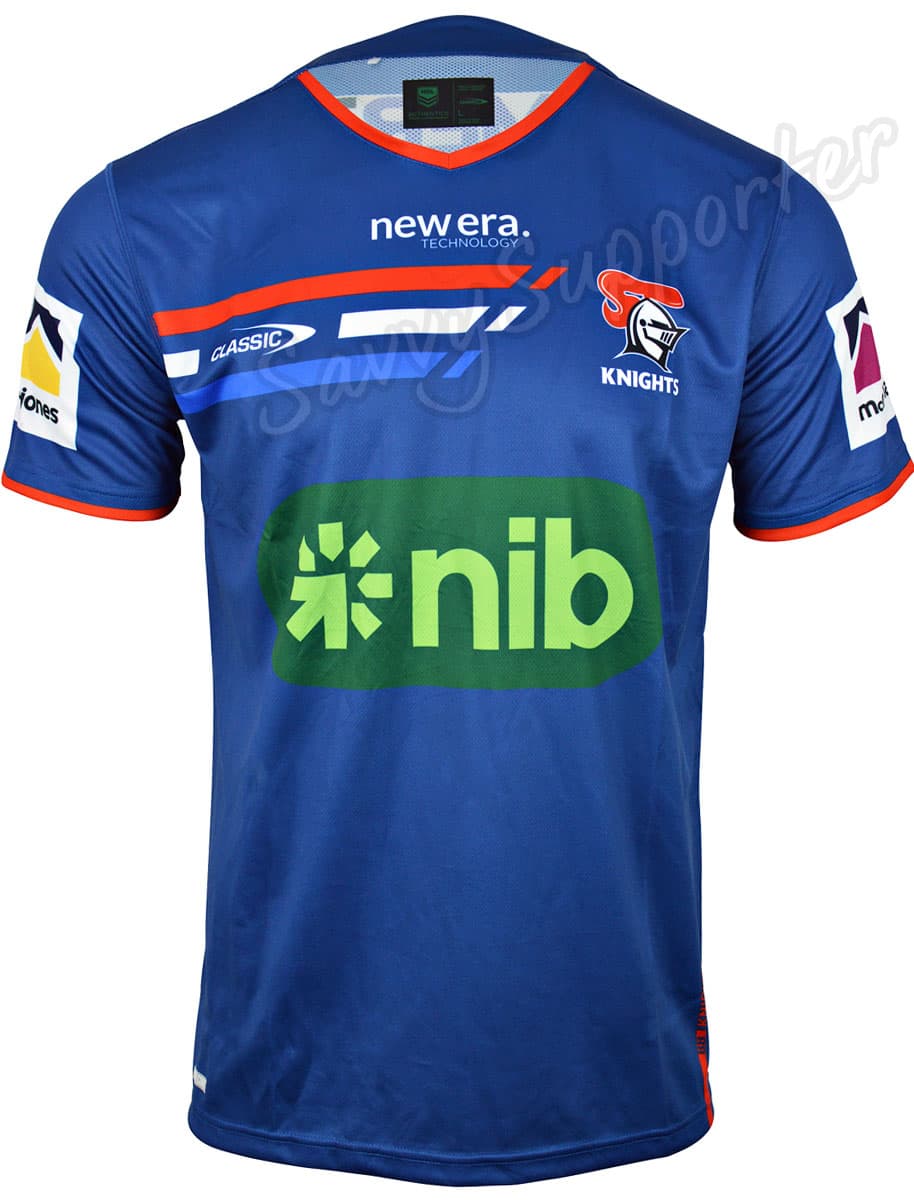 Newcastle Knights 2024 NRL Mens Navy Training Shirt