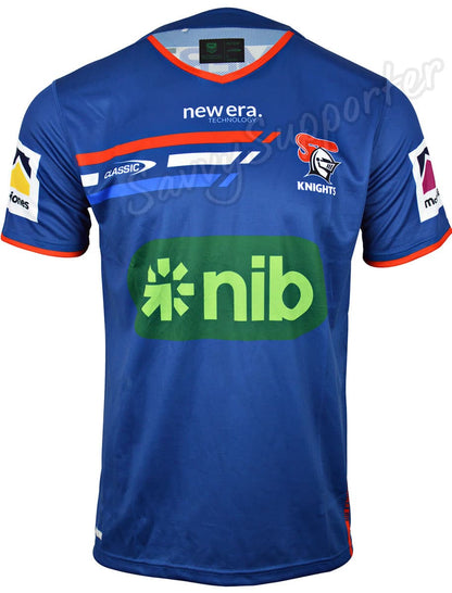 Newcastle Knights 2024 NRL Mens Navy Training Shirt