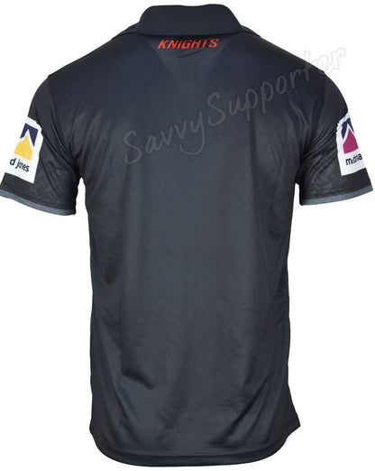 Newcastle Knights 2025 NRL Mens Media Polo Shirt