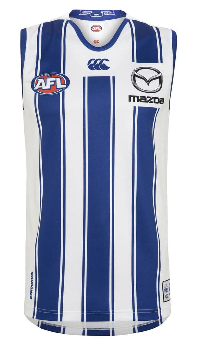 North Melbourne Kangaroos AFL Mens Away Guernsey