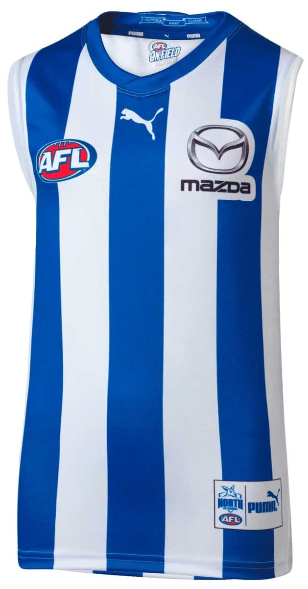 North Melbourne Kangaroos AFL Kids Home Guernsey