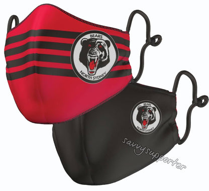 North Sydney Bears NRL Reversible Adults Face Mask
