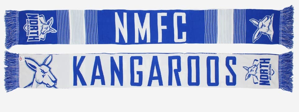 North Melbourne Kangaroos AFL Adults Linebreak Scarf
