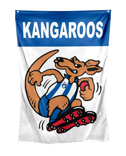 North Melbourne Kangaroos AFL Retro Wall Flag 100cm x 70cm