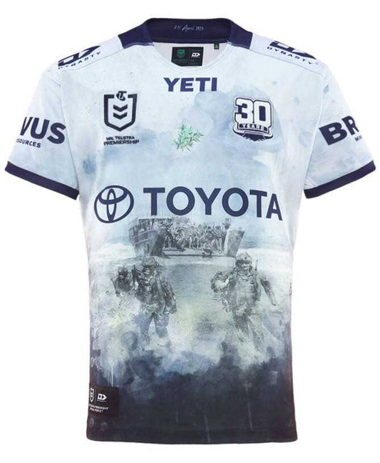 North Queensland Cowboys 2025 NRL Mens Defence / Anzac Jersey