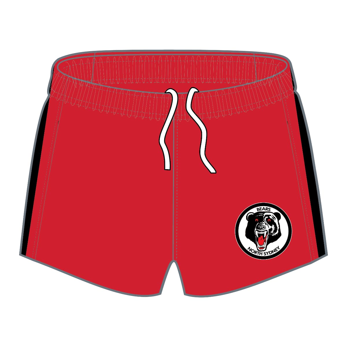 North Sydney Bears NRL Retro Footy Supporter Shorts