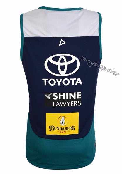 North Queensland Cowboys Navy Training Singlet