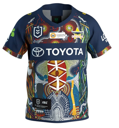North Queensland Cowboys NRL Kids Indigenous Jersey ISC