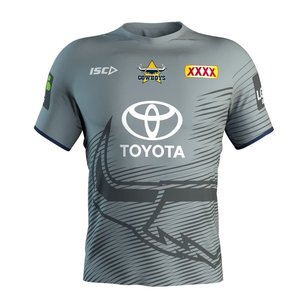 North Queensland Cowboys 2019 Mid Grey Training Shirt