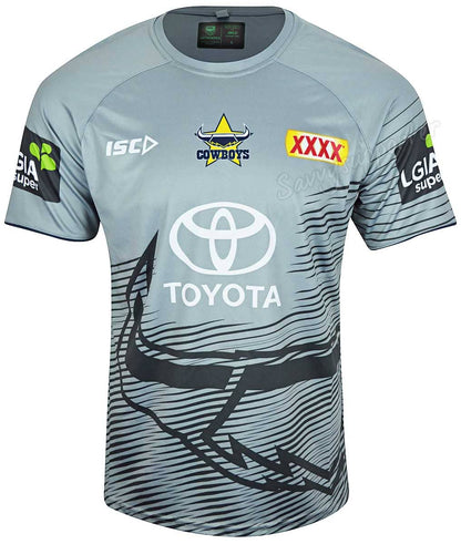 North Queensland Cowboys 2019 Mid Grey Training Shirt