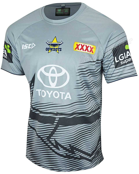 North Queensland Cowboys 2019 Mid Grey Training Shirt