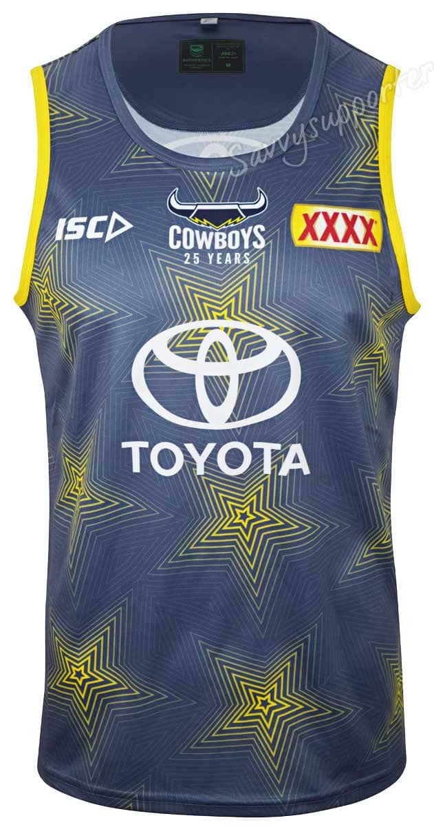 North Queensland Cowboys NRL Mens Steel Training Singlet