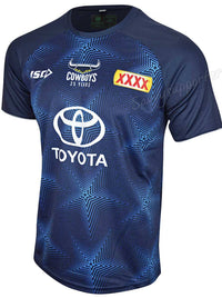 North Queensland Cowboys Mens NRL Navy Training Shirt