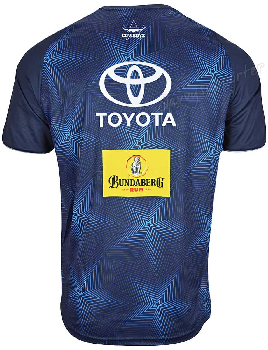 North Queensland Cowboys Mens NRL Navy Training Shirt