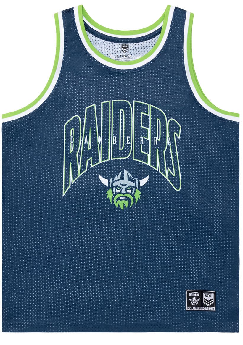 Canberra Raiders 2024 NRL Mens Basketball Singlet