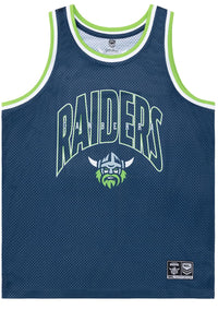 Canberra Raiders 2024 NRL Mens Basketball Singlet