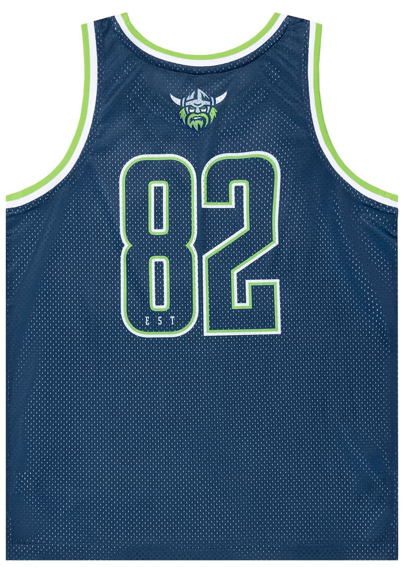 Canberra Raiders 2024 NRL Mens Basketball Singlet