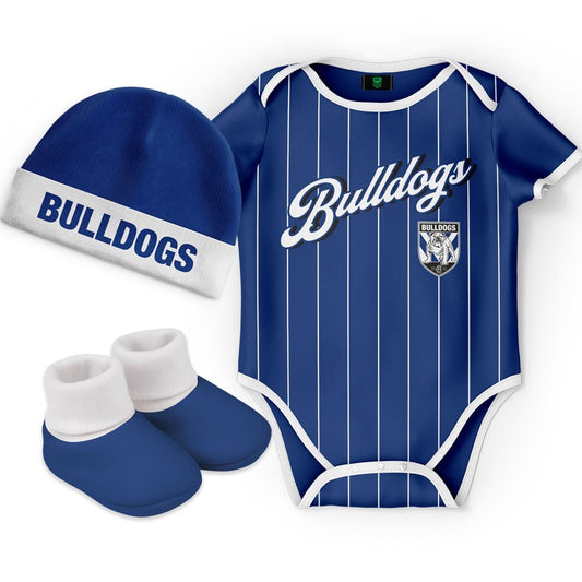 Canterbury Bulldogs 2025 NRL Toddler 3pc Lullaby Gift Set