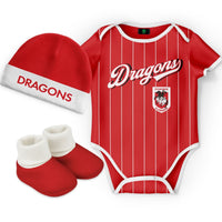 St George Dragons 2025 NRL Toddler 3pc Lullaby Gift Set