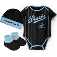 Cronulla Sharks 2025 NRL Toddler 3pc Lullaby Gift Set