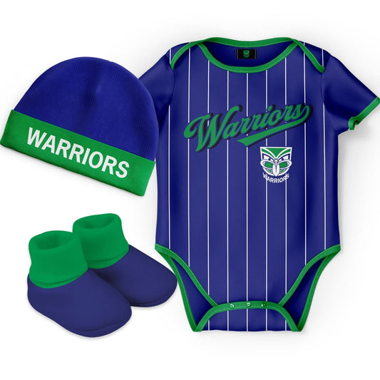 New Zealand Warriors 2025 NRL Toddler 3pc Lullaby Gift Set