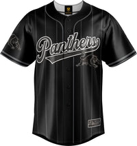 Penrith Panthers 2025 NRL Mens Blackout Baseball Shirt