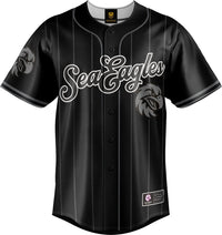 Manly Sea Eagles 2025 NRL Mens Blackout Baseball Shirt