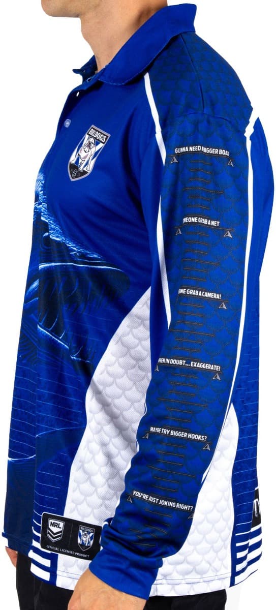 Canterbury Bulldogs 2025 NRL Mens Barracuda Fishing Shirt