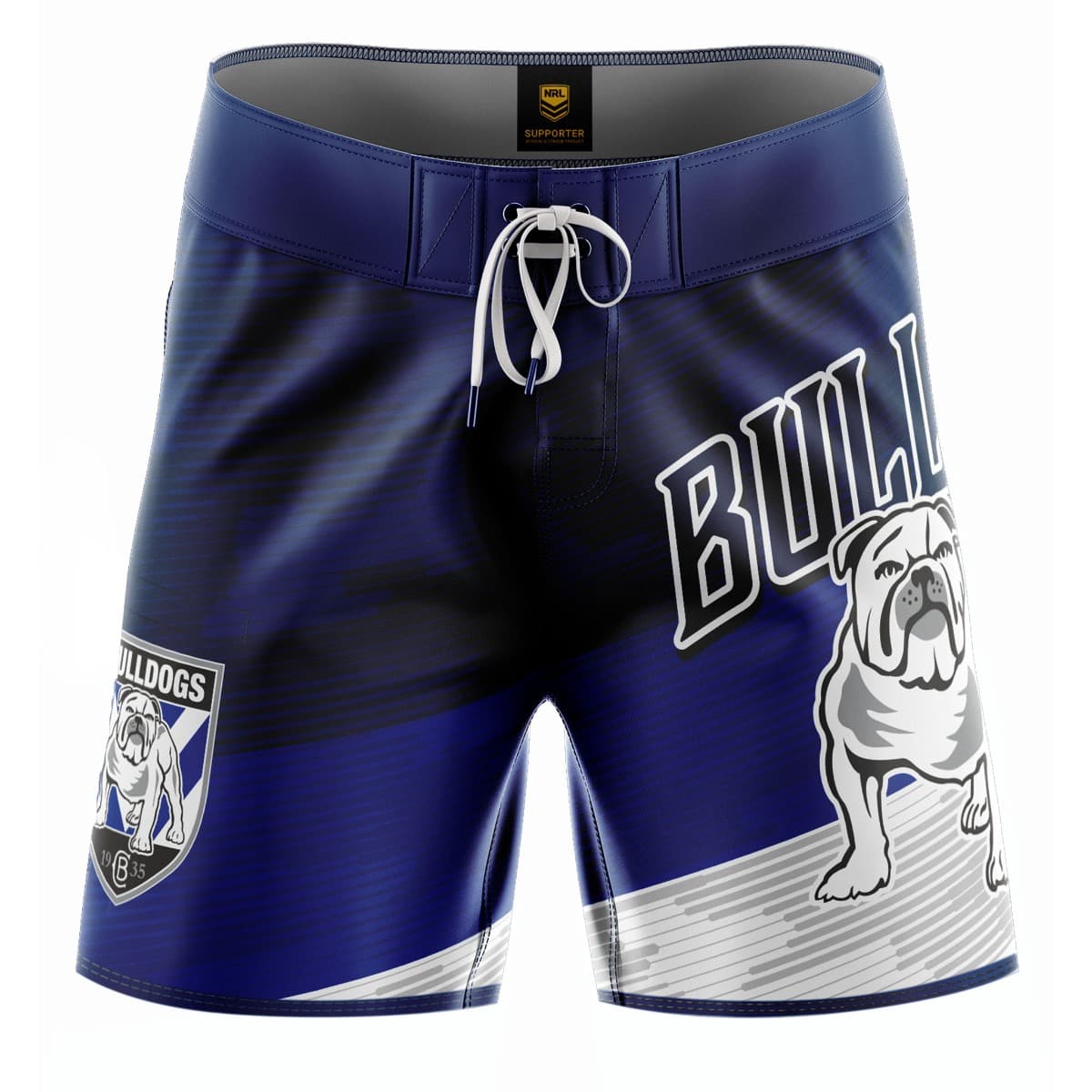 Canterbury Bulldogs 2025 NRL Mens Barrel Board Shorts