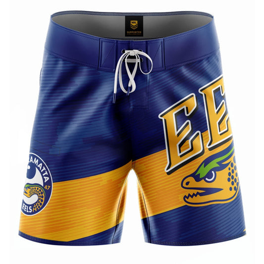 Parramatta Eels 2025 NRL Mens Barrel Board Shorts