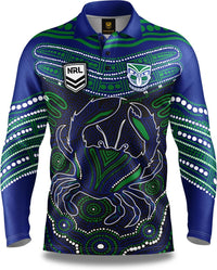 New Zealand Warriors 2025 NRL Mens Karumba Indigenous Fishing Shirt